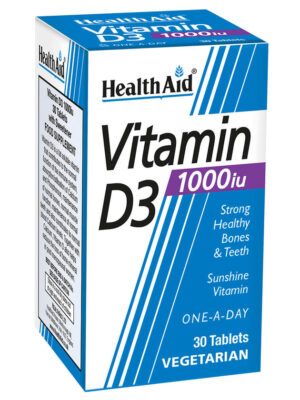 VITAMIN D3 1000iu 30 TABLETS H/AID