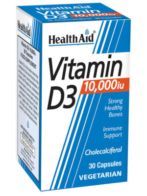 VITAMIN D3 10,000iu 30 Vegicaps H/AID