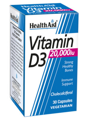 VITAMIN D3 20000iu 30 VEGICAPS H/AID