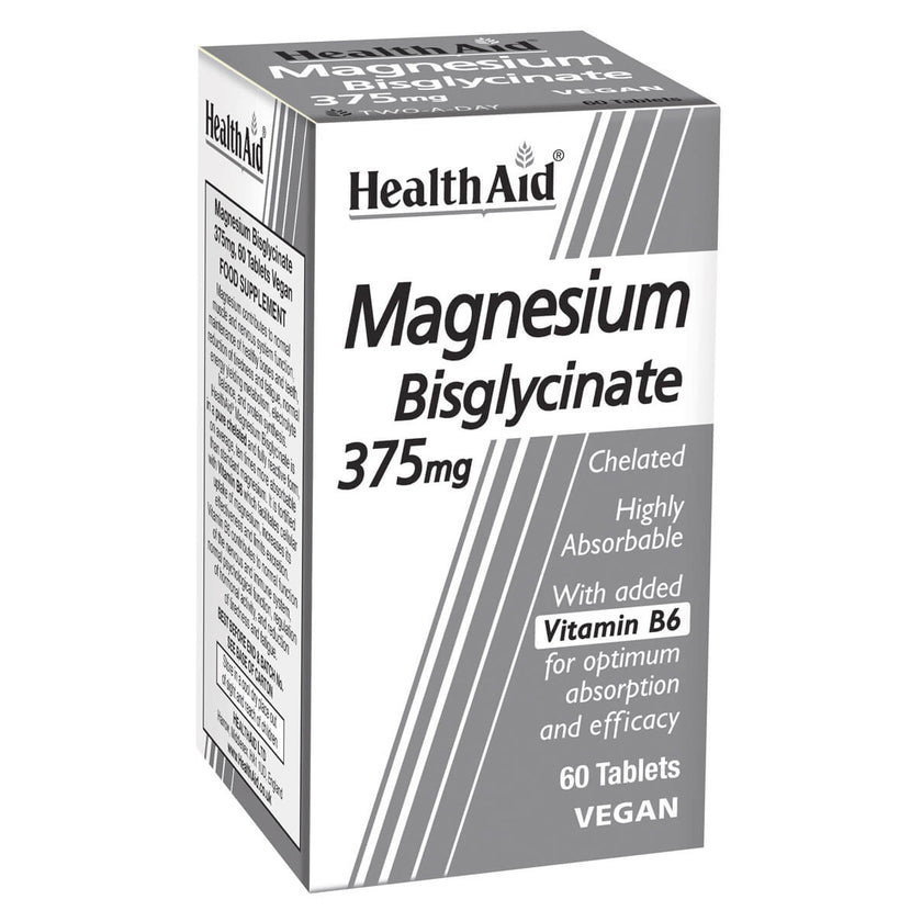 MAGNESIUM BISGLYCINATE 375MG 60 TABS H/AID