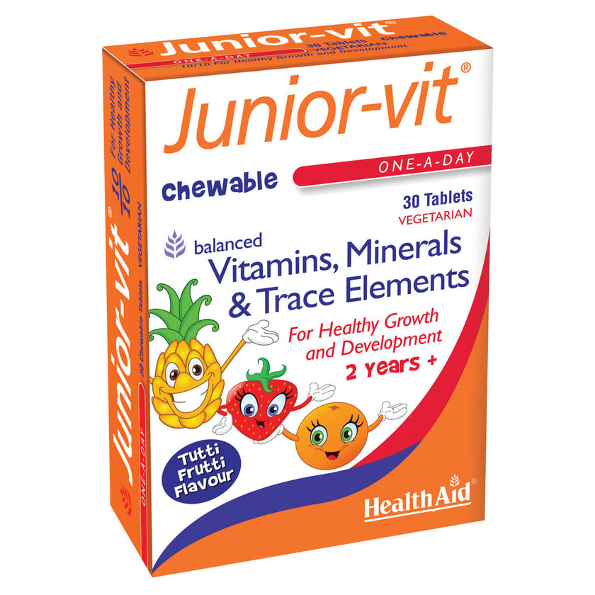 JUNIOR-VIT CHEWABLE 30 TABLETS H/AID