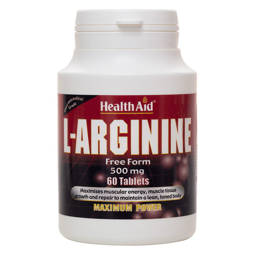 L-ARGININE 500mg 60 TABLETS H/AIDS