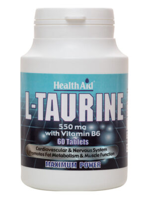 L-TAURINE 550mg 60 TABLETS H/AID