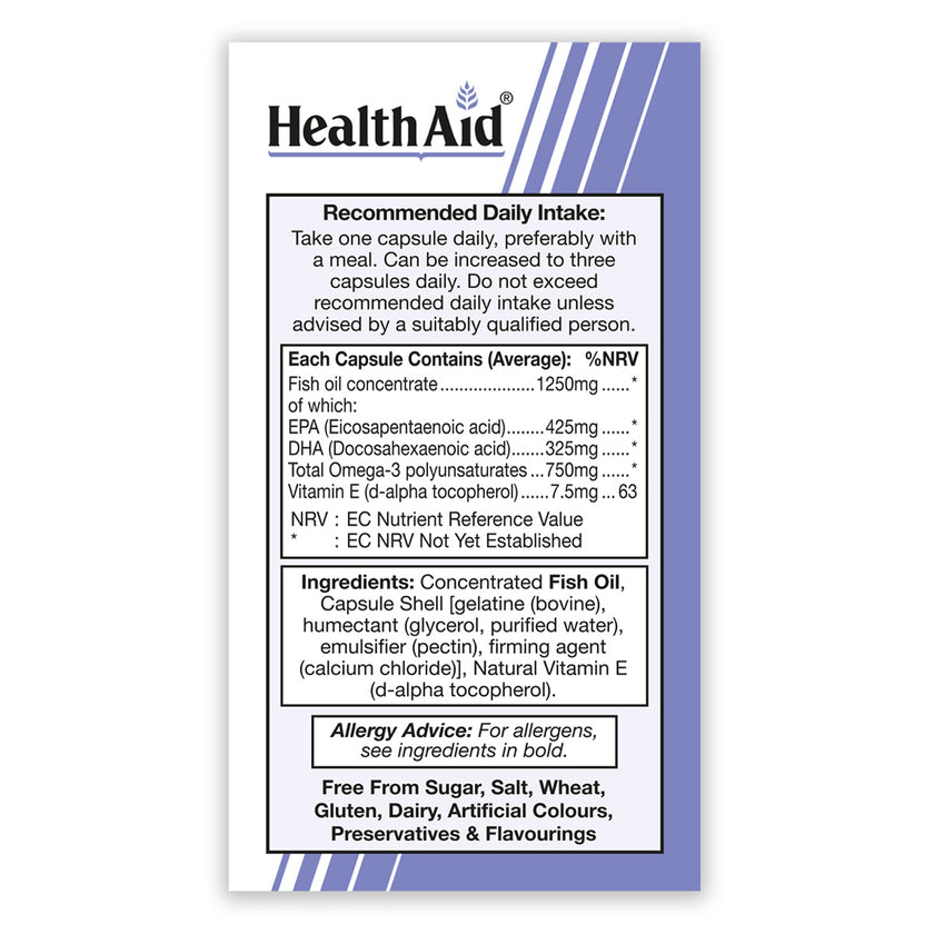 OMEGA 3 750mg 60 CAPSULES H/AID - Image 2