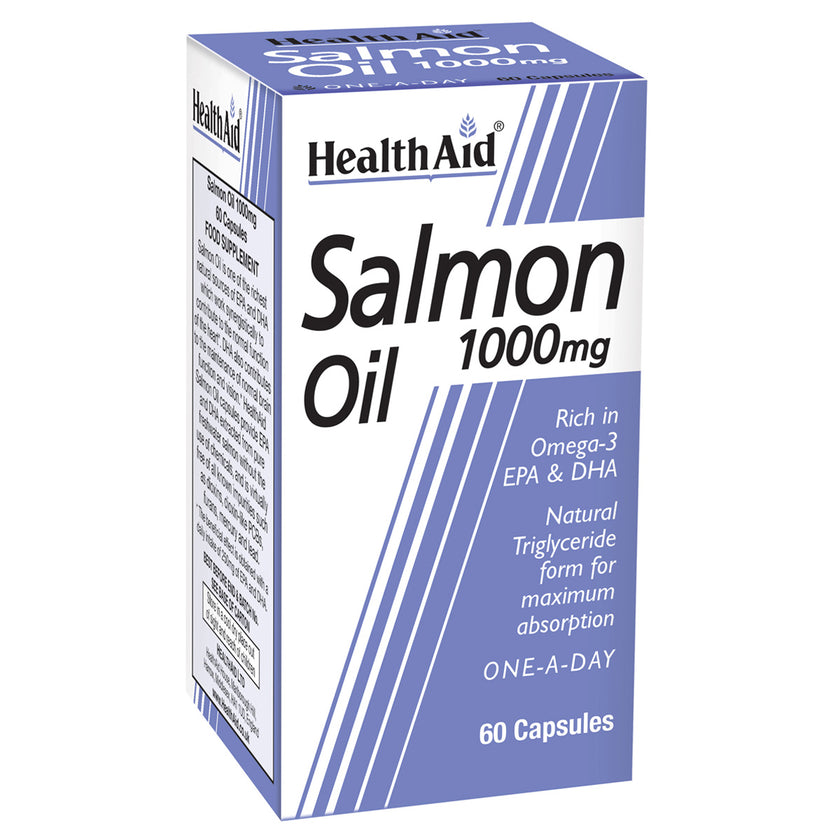 SALMON OIL 1000mg 60 CAPSULES H/AID