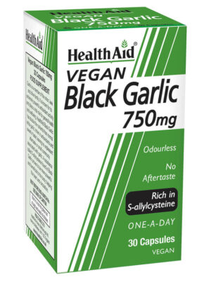 BLACK GARLIC 750mg 30 CAPSULES H/AID