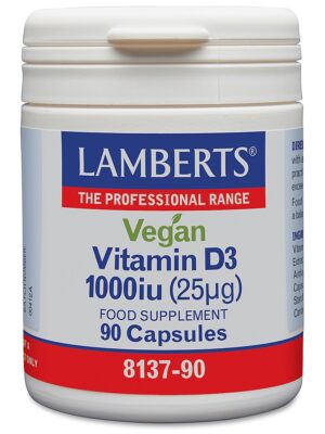 VEGAN VITAMIN D3 1000iu 90 TABLETS LMB