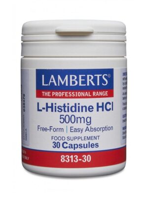 L-HISTIDINE HCI 500mg 30 CAPSULES LMB