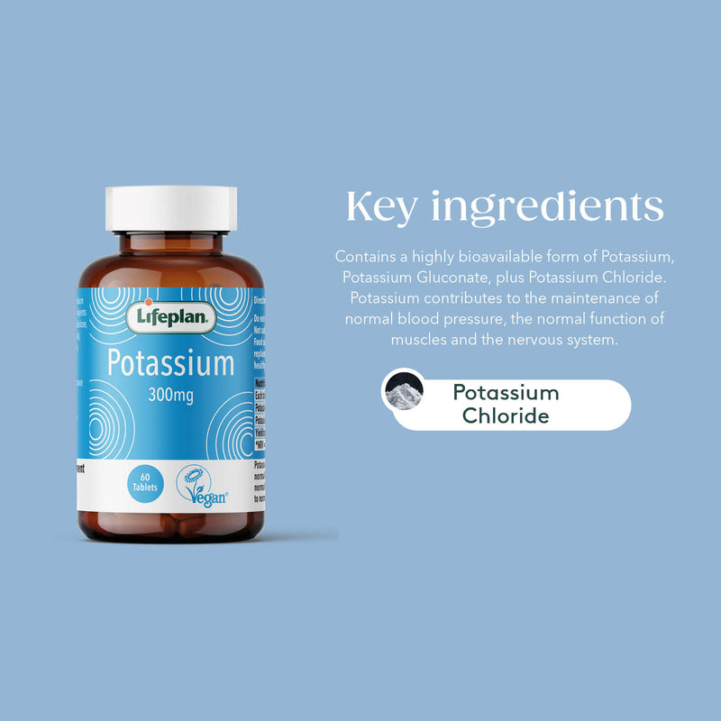 POTASSIUM 300mg 60 TABLETS LIFEPLAN - Image 2