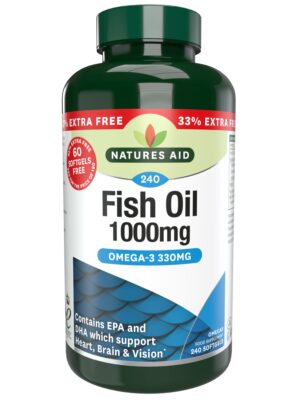 FISH OIL 1000mg 180+33%FREE SOFTGELS N/AID