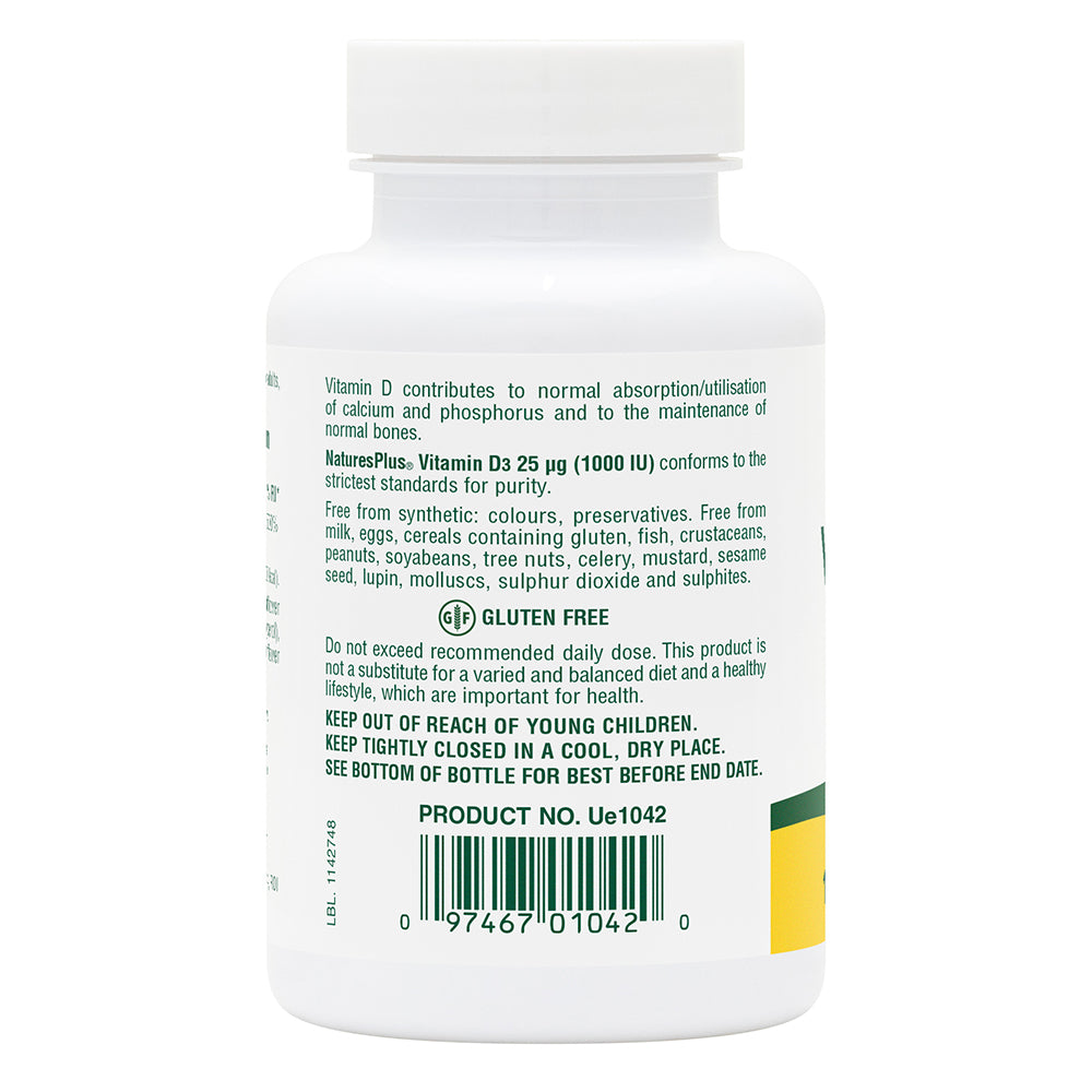 VITAMIN D3 1000iu 180 SOFTGELS N/PLUS - Image 2