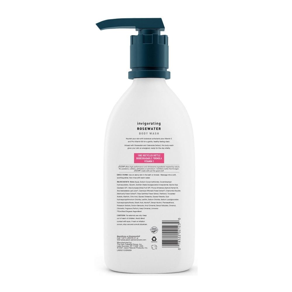 ROSEWATER BODY WASH 887ml JASON - Image 2