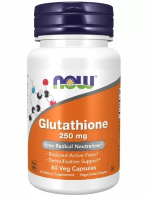 GLUTATHIONE 250mg 60 VEGGIE CAPSULES NOW