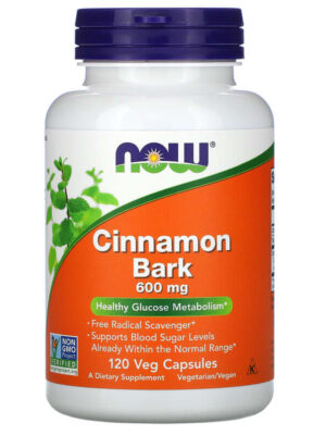 CINNAMON BARK 600MG 120 VEGE CAPS