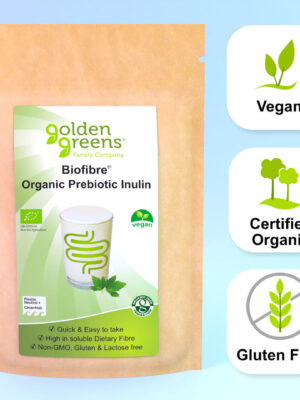 ORG PREBIOTIC INULIN FIBRE 500g G/GREENS