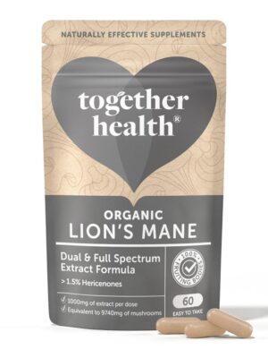 ORG LIONS MANE MUSHROOM  60 Capsules T/HEALTH