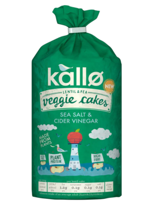 SALT & VINEGAR VEGGIE CAKES 122g KALLO