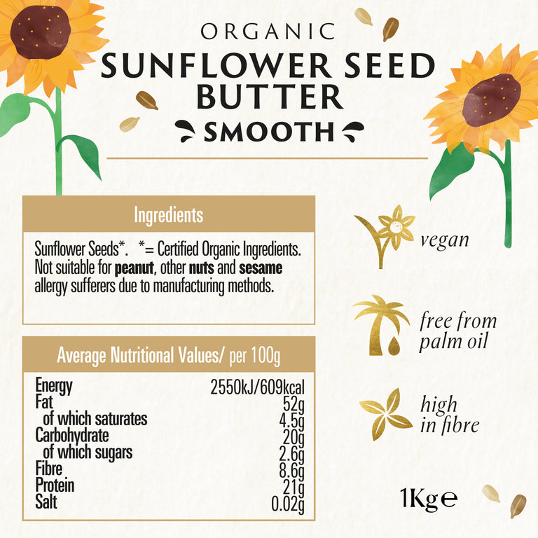 ORGANIC SUNFLOWER SEED BUTTER 170g BIONA - Image 2