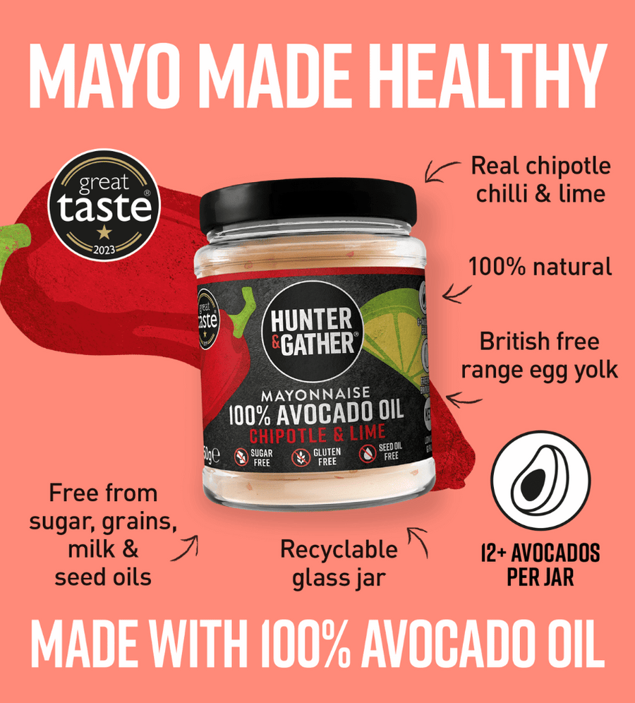 CHIPOTLE & LIME AVOCADO OIL MAYONNAISE 175g H&G - Image 2
