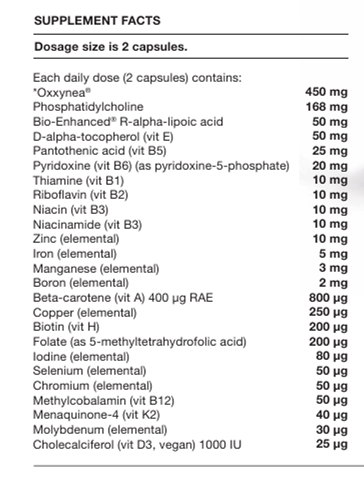 OPTI-VITA COMPLEX 60 CAPSULES N/CEUTICS - Image 2