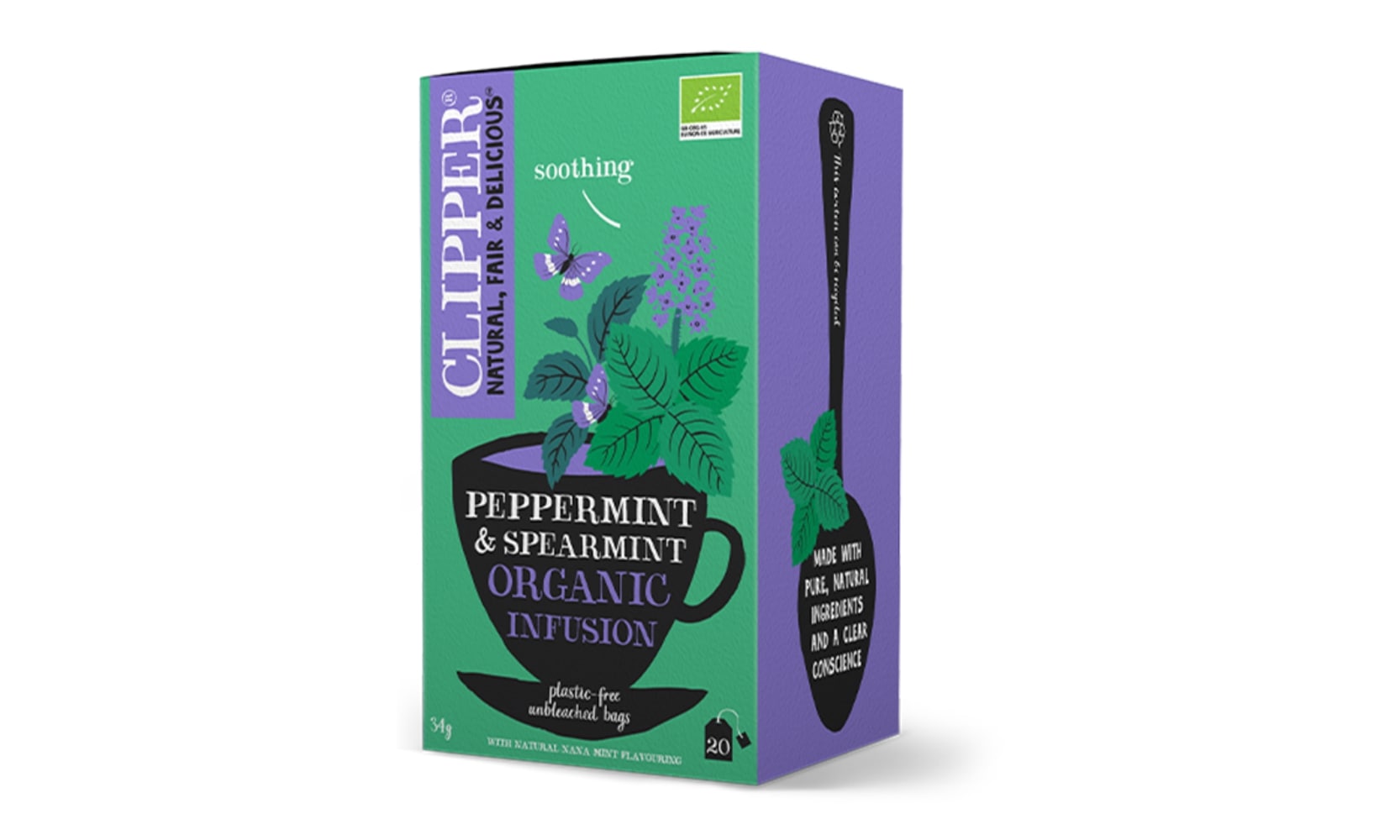 ORG PEPPERMINT & SPEARMINT 20 CLIP