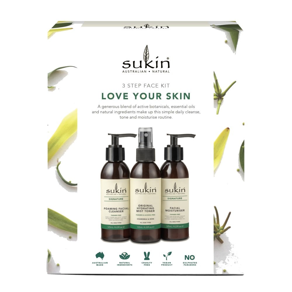 LOVE YOUR SKIN SIGNATURE GIFT SET 3 x 125ml SUKIN