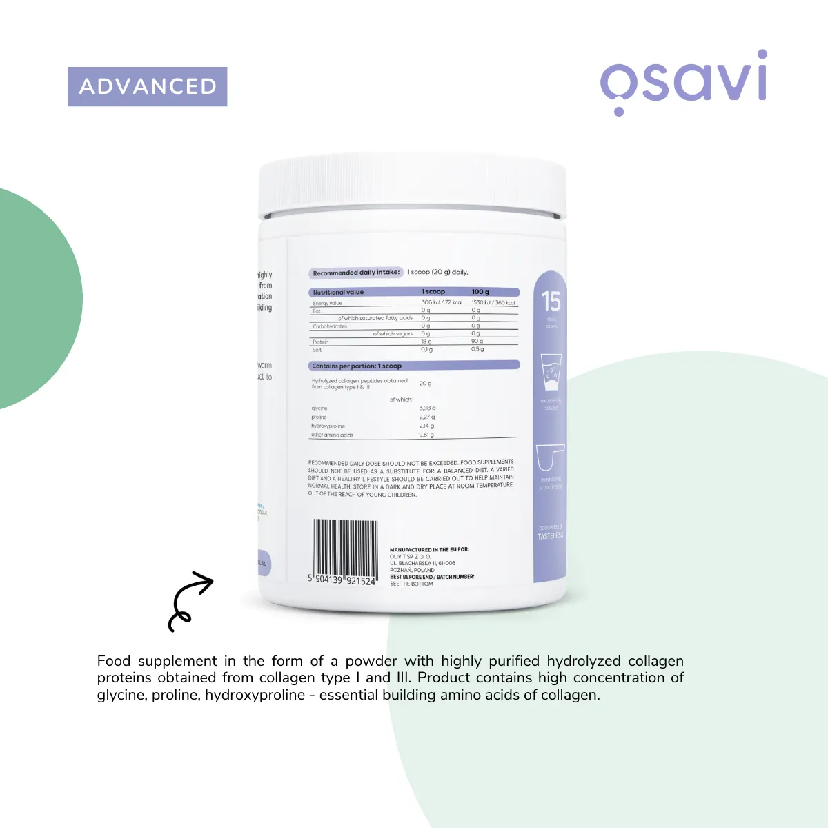 COLLAGEN PEPTIDES TYPE 1 & 3 OSAVI - Image 5