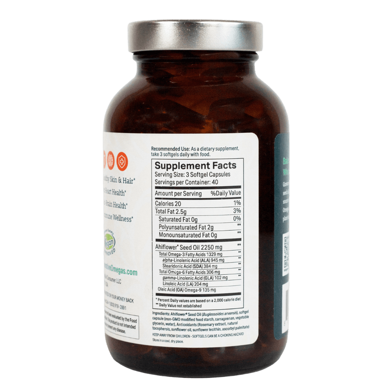 OMEGAS PLANT BASED OMEGA 3 6 9 120's - Image 2