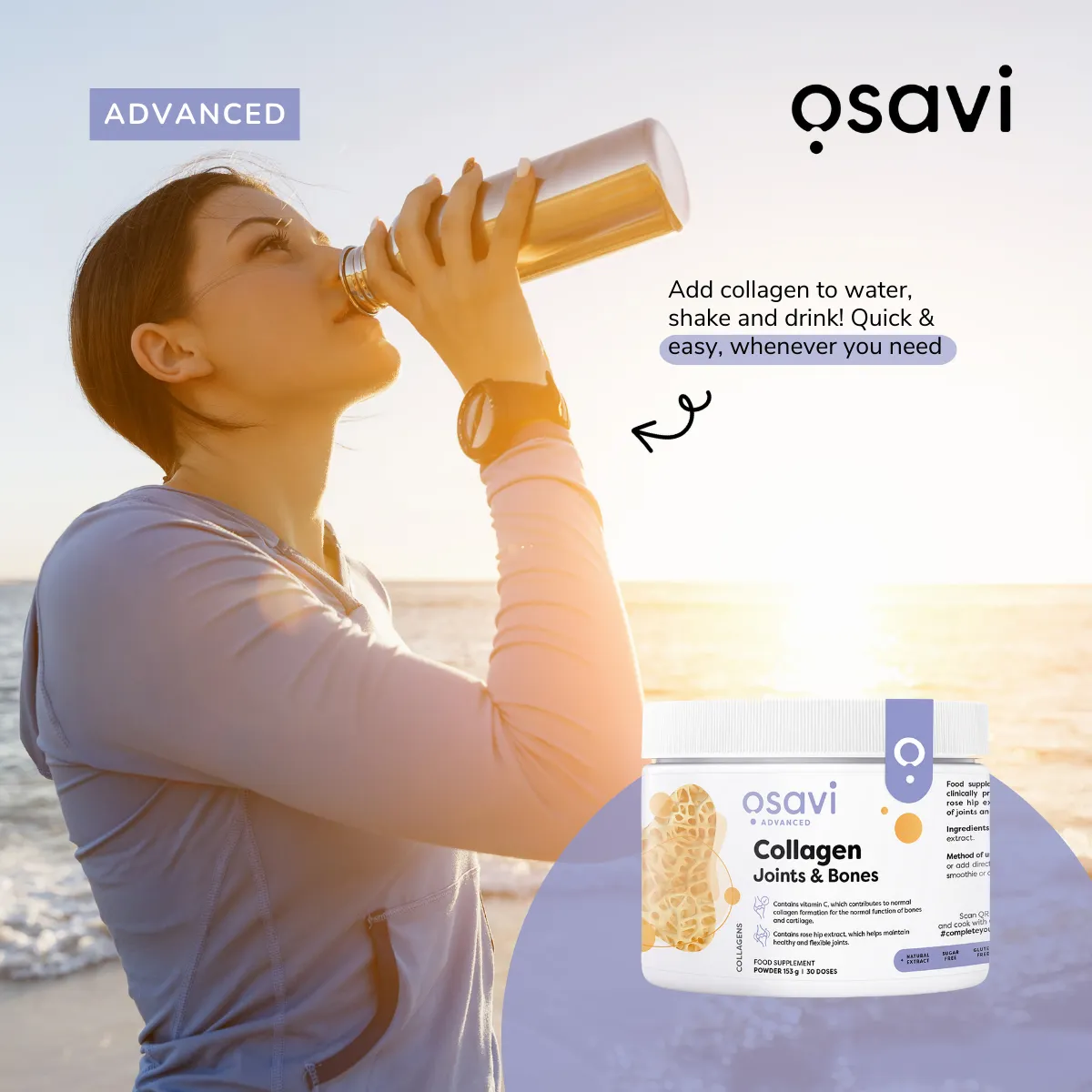 COLLAGEN JOINTS & BONES 30 DOSES OSAVI - Image 3