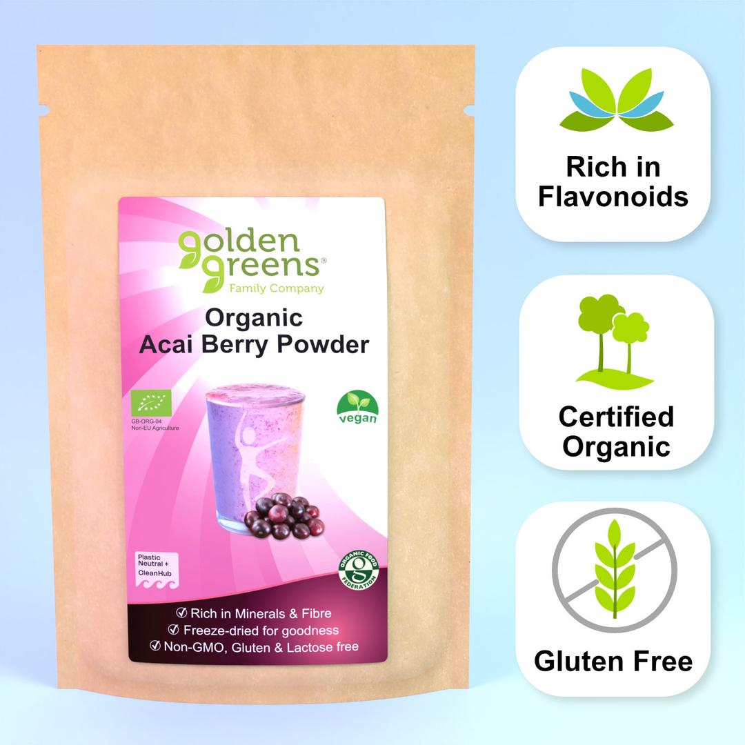 ORGANIC ACAI BERRY POWDER 50g G/GREENS