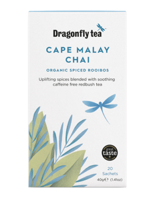 ORGANIC CAPE MALAY CHAI SPICED ROOIBOS 20 BAGS D/FLY