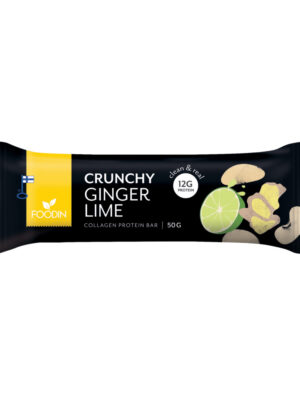 COLLAGEN PROTEIN BAR GINGER LIME 50g FOODIN