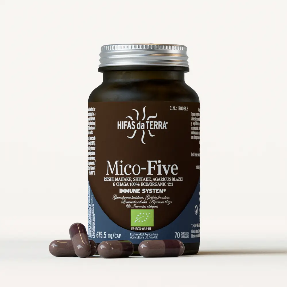 MICO-FIVE (CHAGA, REISHI, MAITAKE, SHIITAKE)70 CAPS HDT