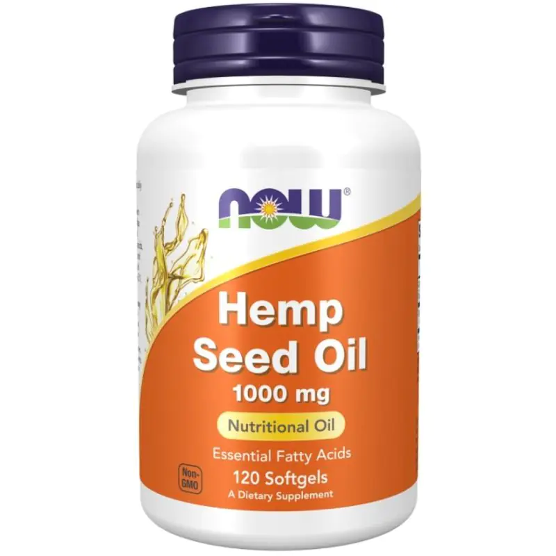 HEMP SEED OIL 1000mg 120 SOFTGELS NOW