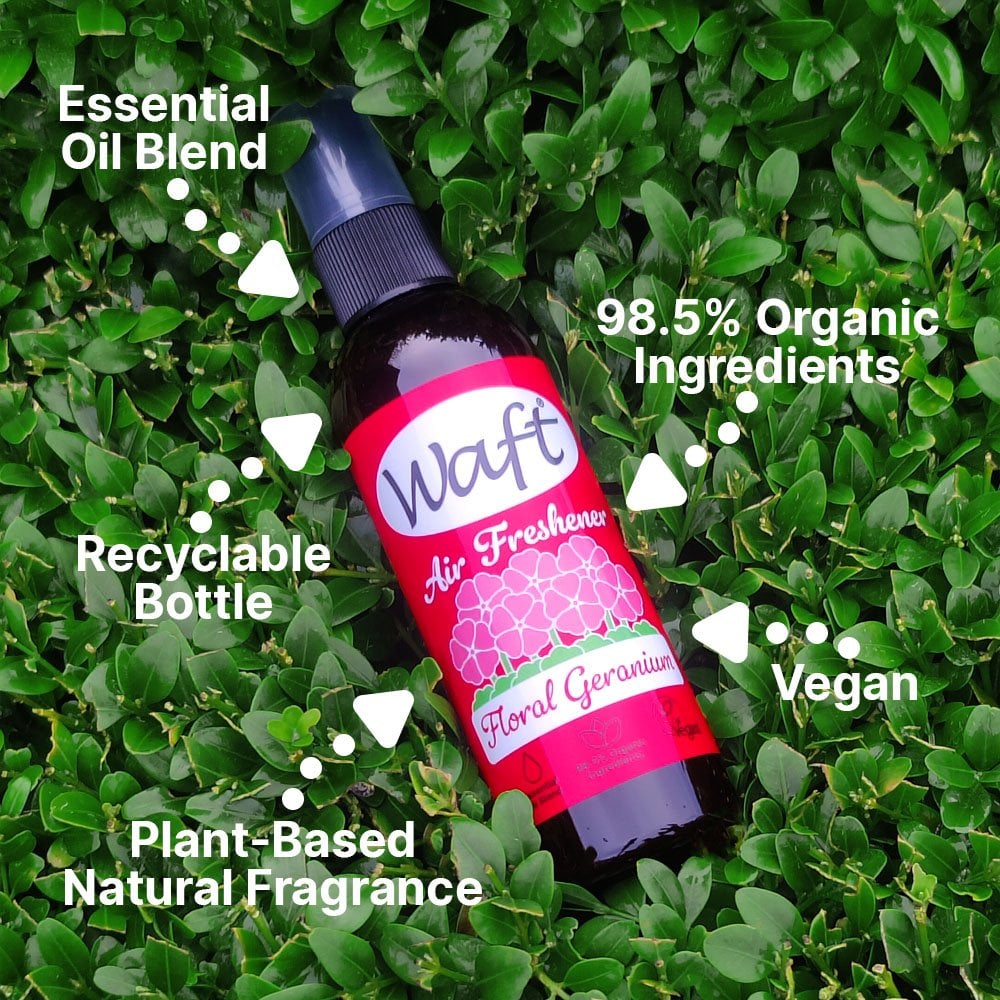 FLORAL GERANIUM AIR FRESHENER SPRAY 100ml WAFT - Image 2