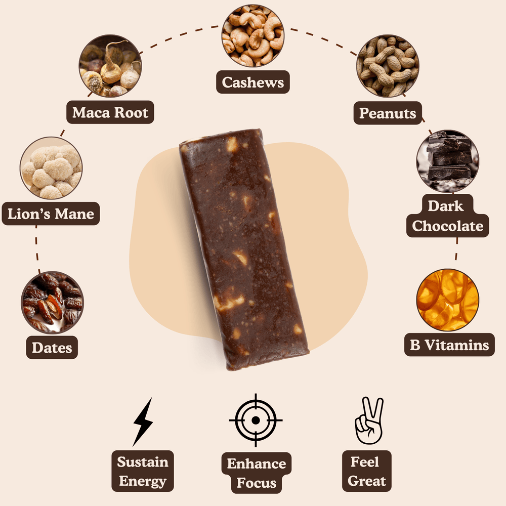 COOKIE DOUGH G/FREE LIONS MANE & MACA BAR 50G - Image 2