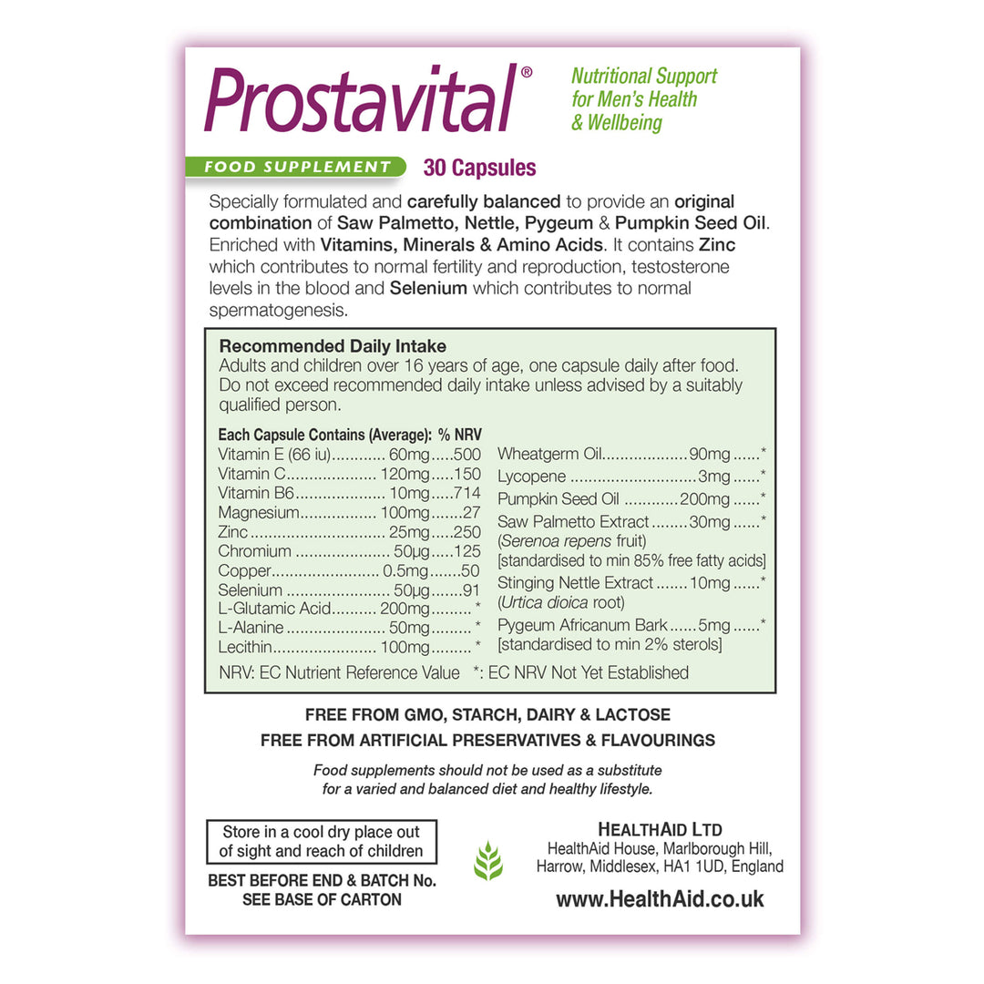 PROSTAVITAL 90 ONE A DAY CAPSULES H/AID - Image 2