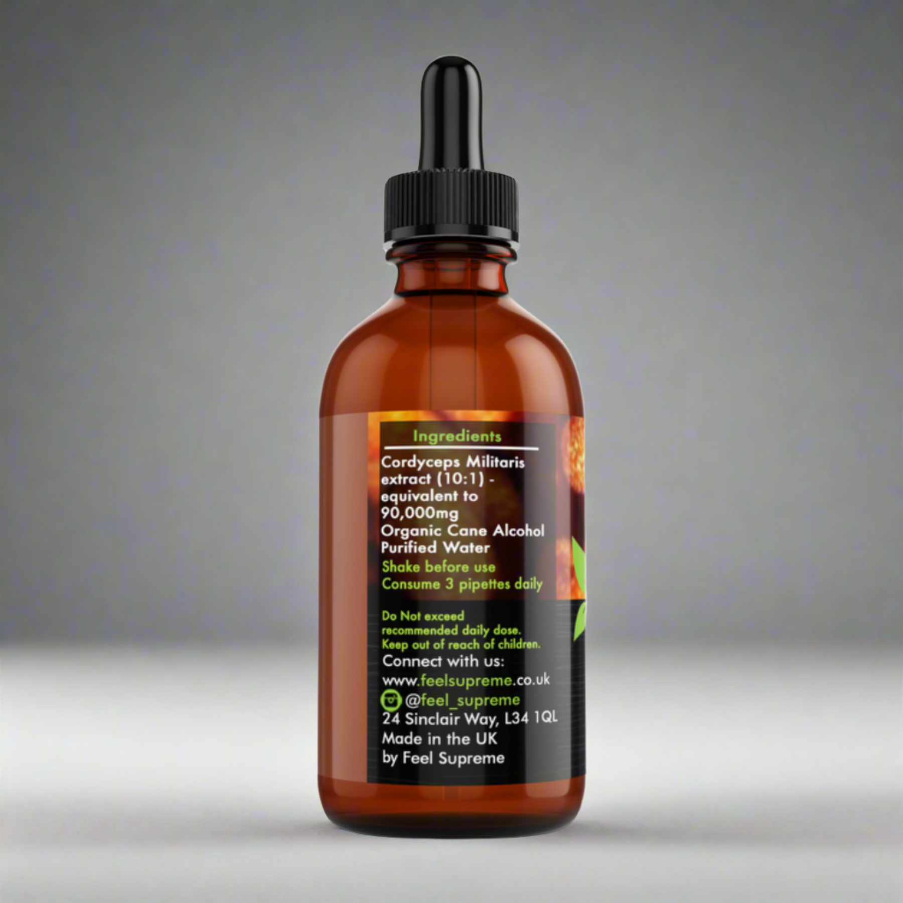 CORDYCEPS MILITARIS LIQUID MUSHROON EXTRACT 60ml F/SUPREME - Image 3
