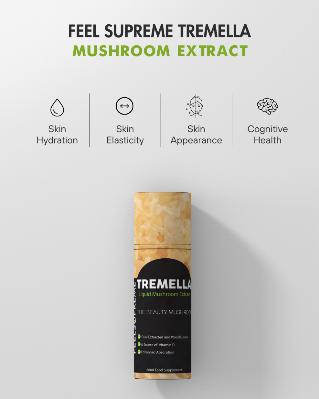 TREMELLA LIQUID MUSHROOM EXTRACT 60ml F/SUPREME - Image 2