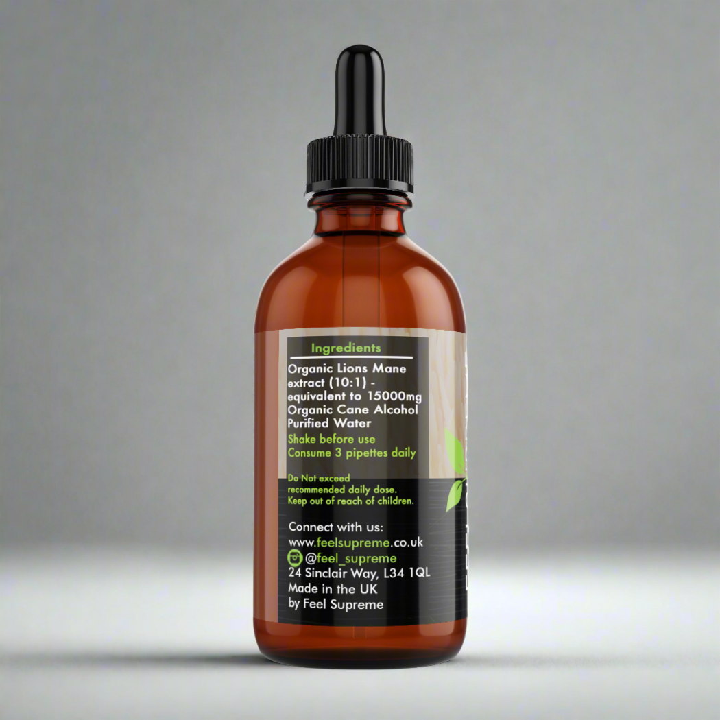 LION MANE LIQUID MUSHROOM EXTRACT 60ml F/SUPREME - Image 3
