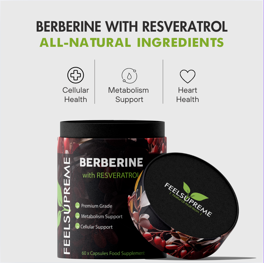 BERBERINE WITH RESVERATROL 60 CAPSULES F/SUPREME - Image 2
