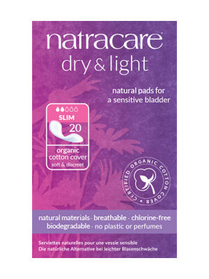 DRY & LIGHT INCONTINENCE PADS SLIM x 20 N/CARE