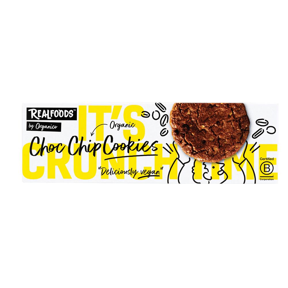 ORGANIC CHOC CHIP COOKIES 110g REALFOODS