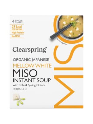 ORGANIC MISO SOUP- WHITE WITH TOFU 4 x 8g C/SPRING