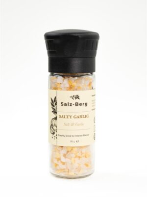 SALTY GARLIC GRINDER- SALT & GARLIC GRANULES 95g SALZ-BERG