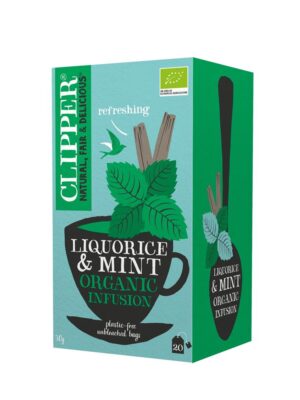 ORGANIC INFUSION LIQUORICE & MINT 20 BAGS CLIPPER