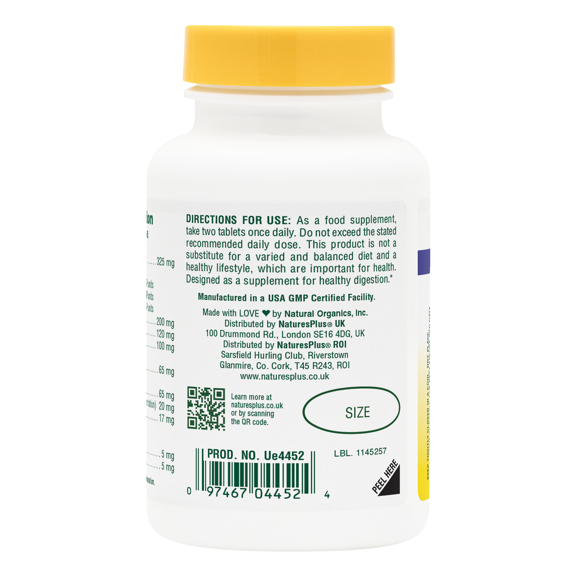 NATURES PLUS ULTRA-ZYME 90 TABLETS - Image 3