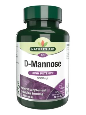 NATURES AID D-MANNOSE 1000mg 60 TABLETS