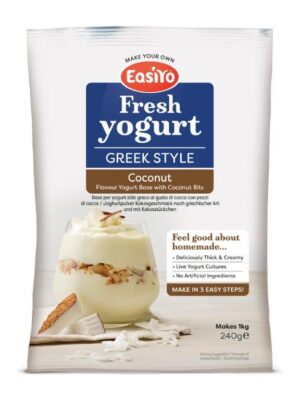 EASIYO FRESH YOGURT GREEK STYLE COCONUT 240g