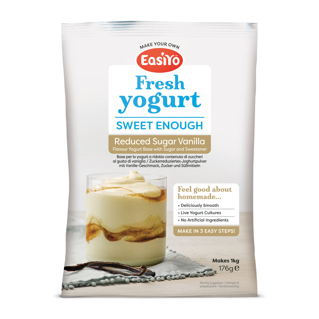 EASIYO FRESH YOGURT REDUCED SUGAR VANILLA 176g
